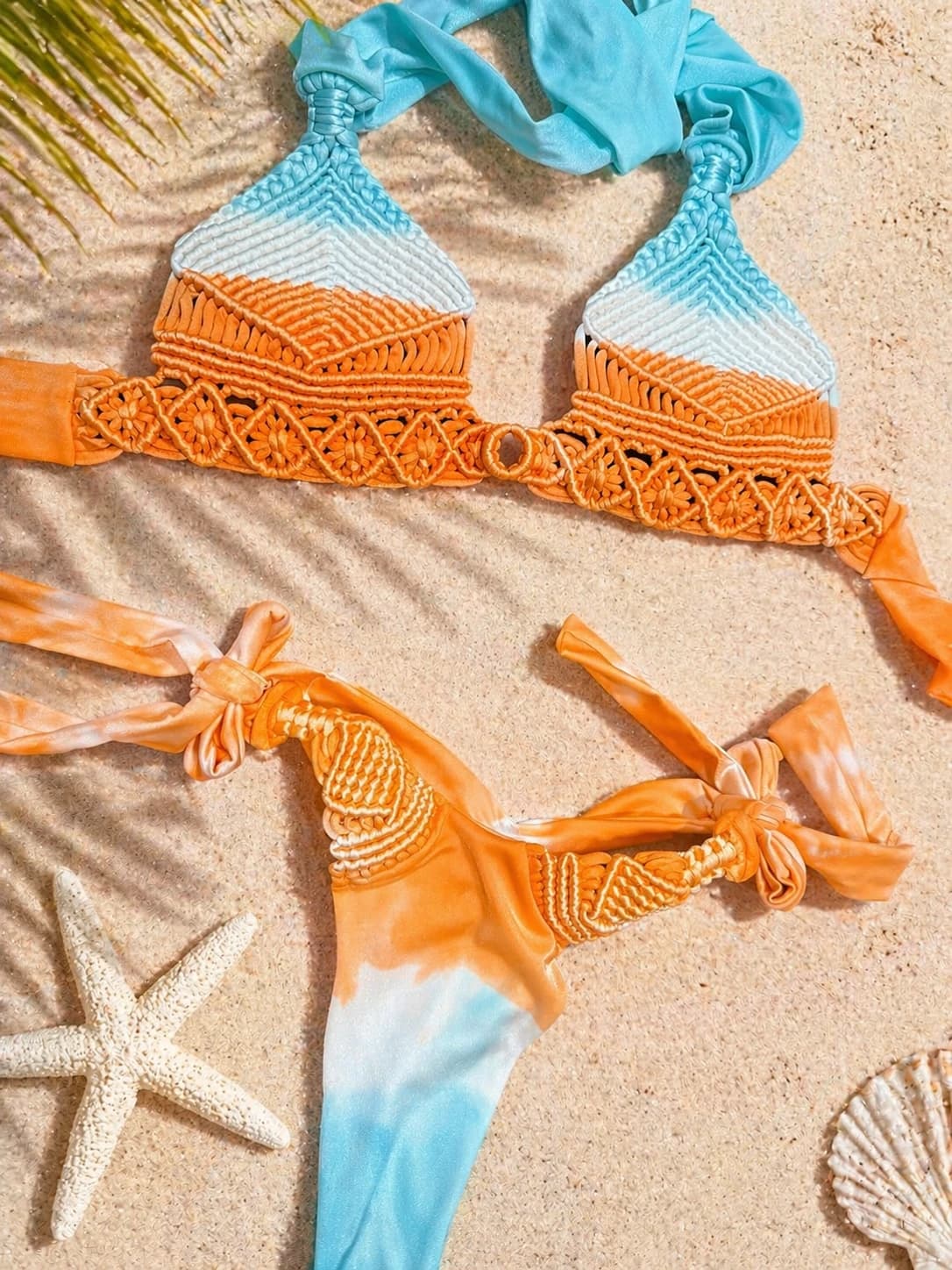 Bikini Crochet · Naranja Sol
