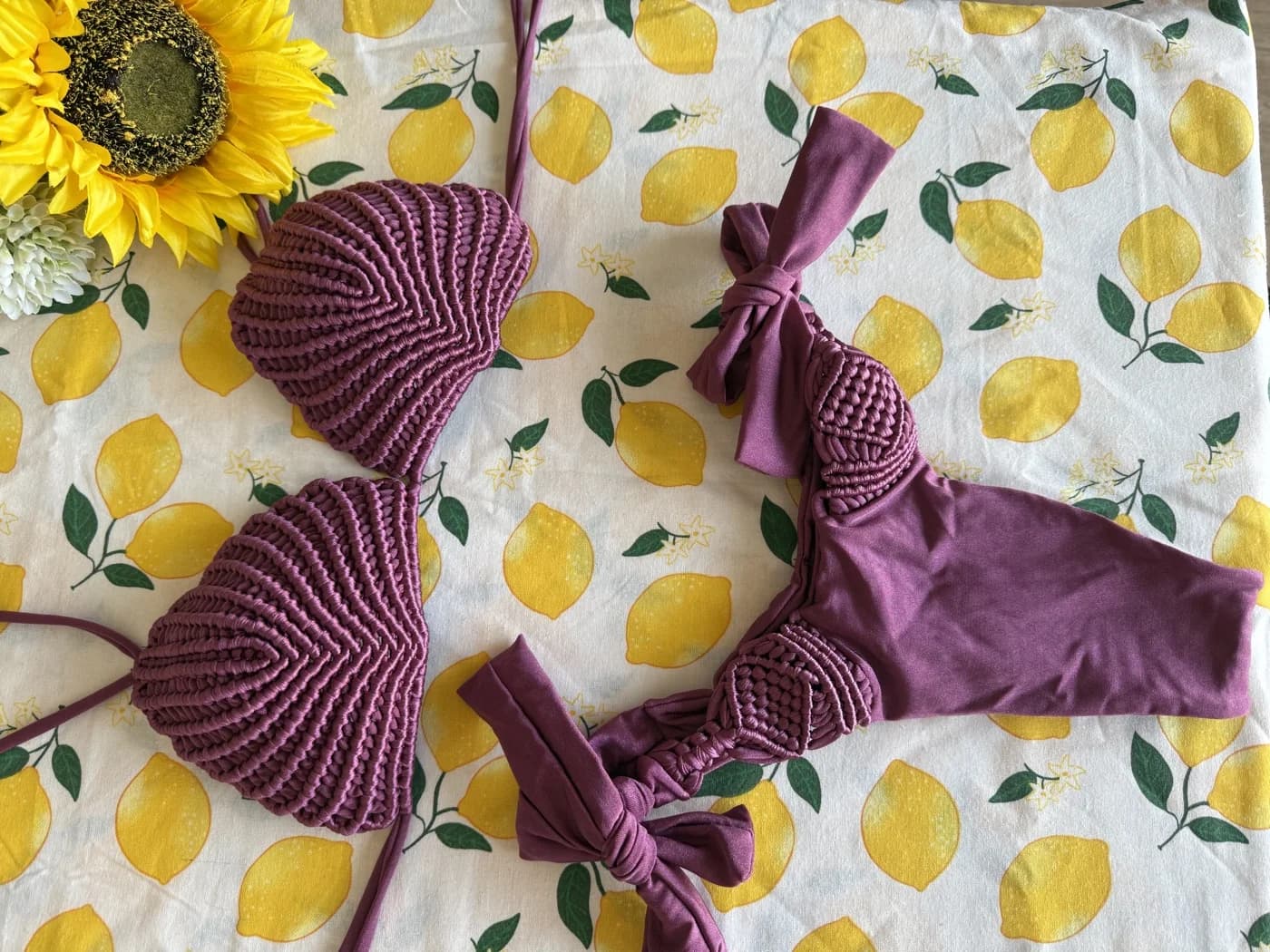 Bikini Crochet · Ciruela