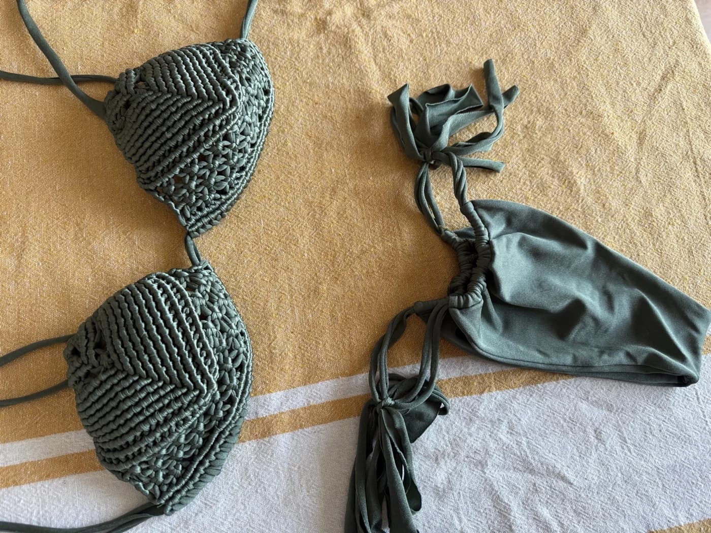 Bikini Crochet · Verde Oliva